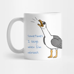 Nervous Seagull Mug